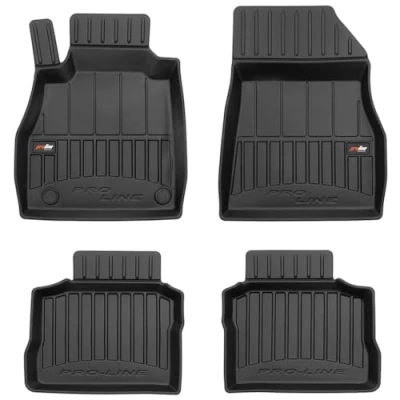 Afbeelding van M MOTOS Rubberen vloermat voor Nissan Micra K14 vanaf 2016. Verbeter je reiscomfort met de zwarte antislipmat auto 3D automat alle weersomstandigheden, bescherming tegen vuil