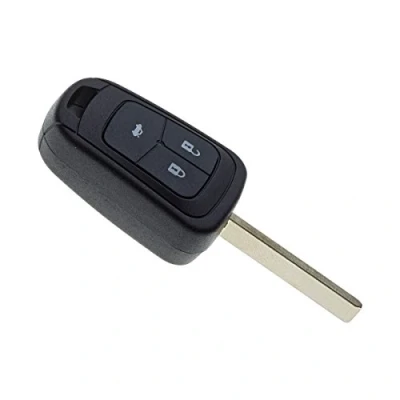 Afbeelding van JONGO Sleutelhoes met lemmet, compatibel Opel en Vauxhall Adam, Astra, Cascade, Corsa, Insignia, Meriva, Mokka Viva Sleutelbehuizing afstandsbediening 3 toetsen