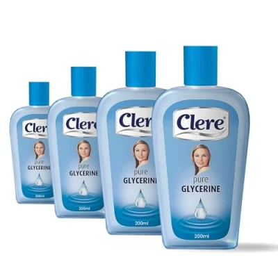 Afbeelding van Clere BP Pure glycerine voor veelzijdige huidverzorging, zachtheid en vocht (4 stuks, 200 ml)