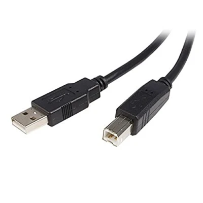 Afbeelding van Kabel USB A naar B Startech USB2HAB1M Zwart