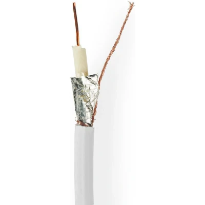 Afbeelding van Coaxkabel RG6T 50,0 m Wit Nedis
