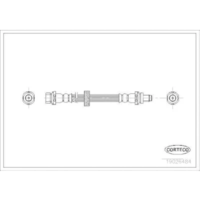 Afbeelding van CORTECO 19026484 Remslang Achteras 280