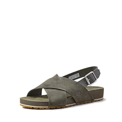 Afbeelding van Timberland Malibu Waves X Strap Damessandalen, Zwart suède