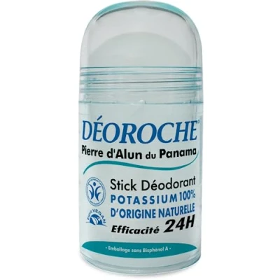 Afbeelding van Déoroche Deodorantstick, blauw, Panama aluinsteen, 100% natuurlijk kalium, effectief gedurende 24 uur, 120 g