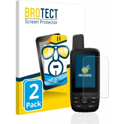 Afbeelding van BROTECT Screenprotector voor Garmin GPSMAP 66s / 66st Folie Beschermfolie transparant (2 Stuks)