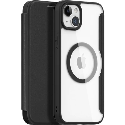 Afbeelding van Dux Ducis iPhone 15 Plus Hoesje Geschikt voor Magsafe Book Case Zwart