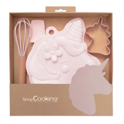 Image de Coffret d&#039;ustensiles à pâtisserie pour enfants Licorne ScrapCooking