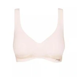 Afbeelding van Sloggi dames ZERO Feel naadloze bralette met uitneembare padding in de kleur Ivoor, maat: M