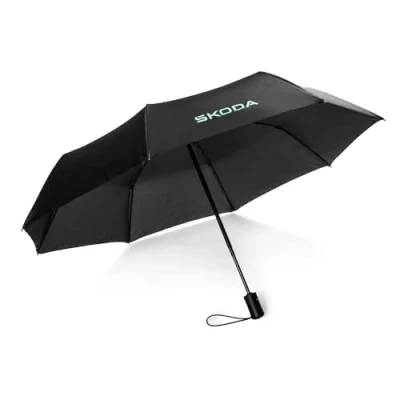 Afbeelding van Skoda 6U0087602 zakparaplu, zwart, eenheidsmaat, klassiek, zwart., Klassiek