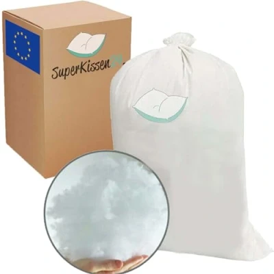 Afbeelding van Superkissen24. Polyester siliconen watten, zeer zachte kussenvulling, hoogwaardige vulmateriaal voor kussens, knutselwatten, vulwatten, 5 kg