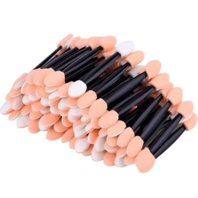 Afbeelding van Goodbitz® applicators 25 stuks Make Up Oogschaduw Applicator Dubbelzijdig spons borstel kwasten kwastjes Oogschaduwkwastjes