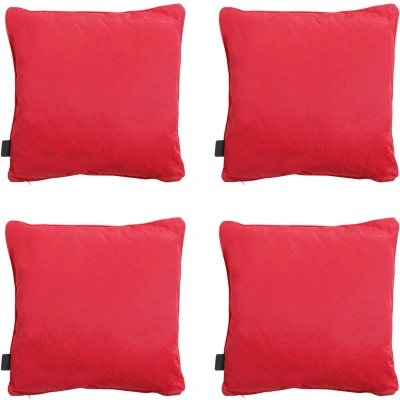 Afbeelding van Madison Sierkussen 60x60 piping Panama red 4 stuks