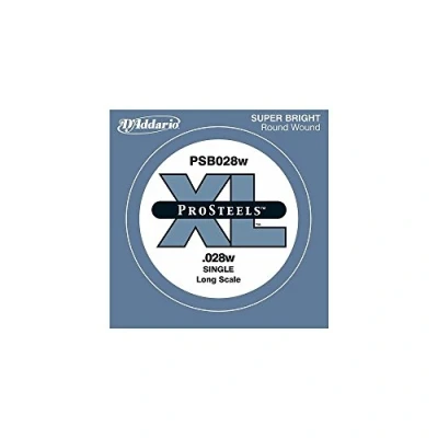 Image de D&#039;Addario ProSteels PSB028W, Corde longue, .028 au détail guitare basse