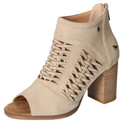 Afbeelding van Mustang Sandalen, Dames, Maat: 36, Beige Kunststof