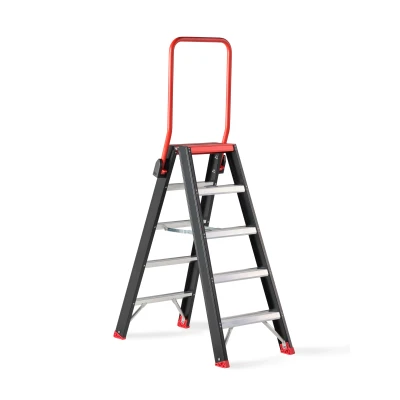 Afbeelding van Altrex dubbele trapladder Taurus 2x5 treden met steunbeugel