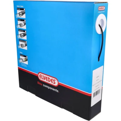 Afbeelding van Elvedes Dropper buitenkabel 3,65mm rol 30m zwart superflex
