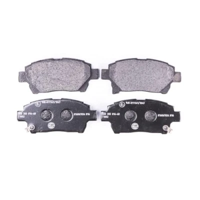 Afbeelding van HELLA 8DB 355 014 601 Remblokkenset Met akoestische slijtagewaarschuwing TOYOTA: iQ
