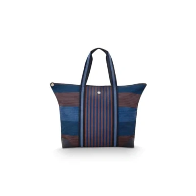 Afbeelding van Pip Studio Tilda Tote Bag Large Stripe Blue