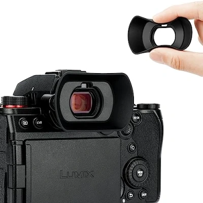 Afbeelding van KIWIFOTOS Verlengde oogschelp voor camera compatibel met Panasonic Lumix S5 II S5IIX, DC