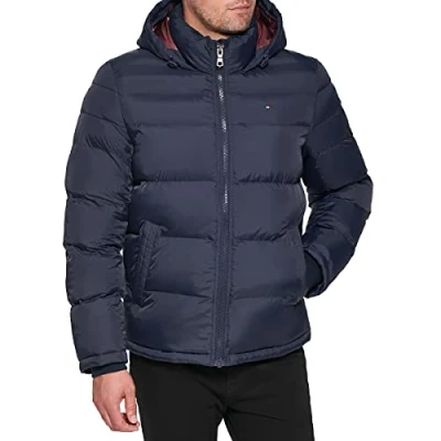 Image de Tommy Hilfiger Hommes Manteau Doudoune pour Outerwear, Midnight, XX Più