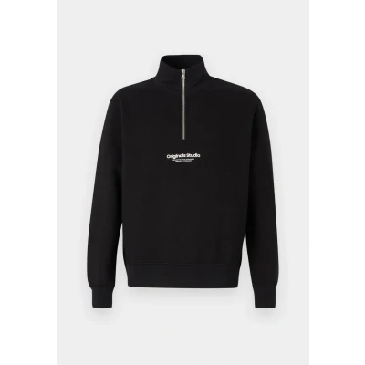 Afbeelding van Jack&amp;jones Heren Sweater Zip Vesterbro 178012 Black