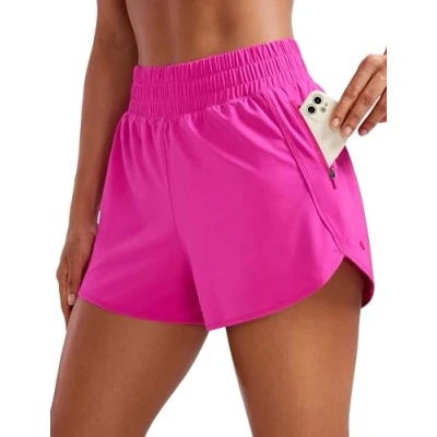 Afbeelding van CRZ YOGA Hardloopshorts voor dames, dolfijn, hoge taille, sneldrogend