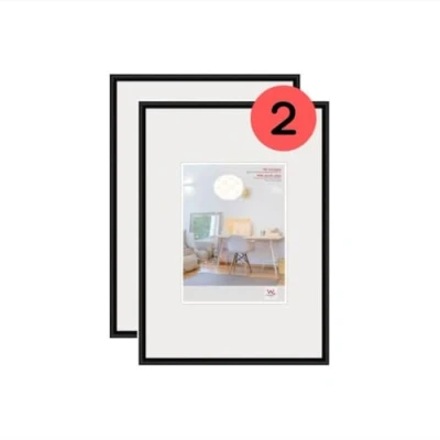 Image de walther design cadre photo noir 29,7 x 42 cm (DIN A3) avec verre d’art double pack, en plastique New Lifestyle KVX342BD