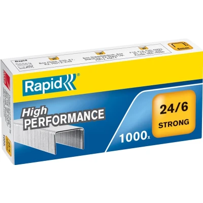 Afbeelding van Nieten Rapid 24/6 gegalvaniseerd strong 1000 stuks Display a 10 doos x stuk