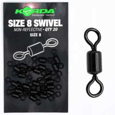 Afbeelding van Korda Swivel Non Reflective Size 8 (20 pcs)