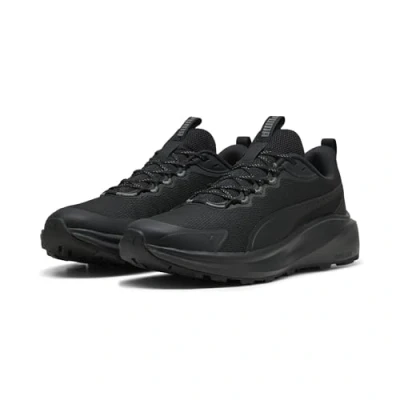 Afbeelding van Puma Skyrocket LITE Trail hardloopschoenen, Heren, Maat: 40, Black/cool dark gray Textiel/ synthetisch