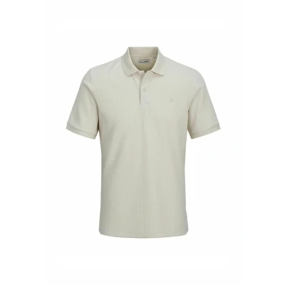 Afbeelding van Jack &amp; Jones Jjeaustin SS NOOS Poloshirt, Heren, Maat: XS, Moonbeam