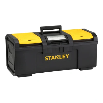 Afbeelding van Stanley gereedschapskoffer 24 duim met automatische vergrendeling, geel/zwart gereedschap