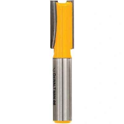 Image de DEWALT DT90004 QZ Fraise à rainurer HM, 2 tranchants, queue 8mm, Ø10mm, longueur utile 20mm