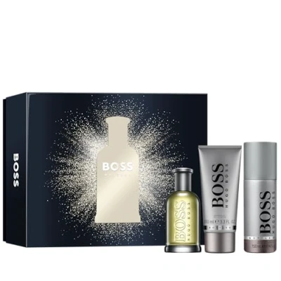 Afbeelding van HUGO BOSS Cadeauset voor heren, 3 delig, feestelijk geschenkset Bottled Eau de toilette