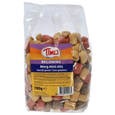 Afbeelding van Timo Koekjes Merg Gevuld Mini Mix Hondensnacks 700 g