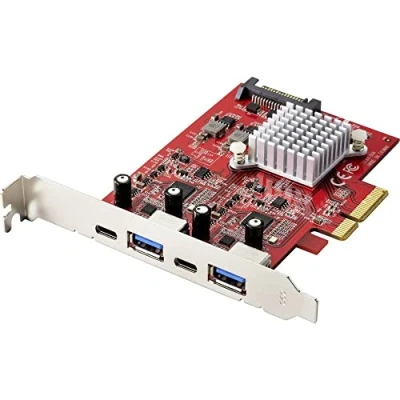 Afbeelding van Renkforce RF 4679642 2 + poorten USB 3.2 Gen controllerkaart 2, C PCIe