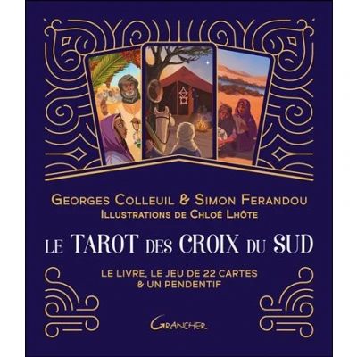 Image de le tarot des Croix du Sud Coffret livre, jeu de 22 cartes &amp; un pendentif