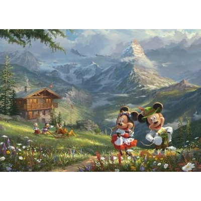 Image de DISNEY MICKEY &amp;AMP; MINNIE IN DE ALPEN, 1000 STUKJES