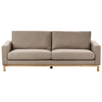 Afbeelding van SIGGARD Driezitsbank Taupe Polyester