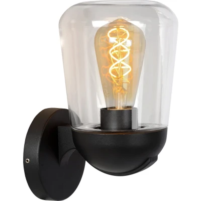 Afbeelding van Lucide TULSA Wandlamp 1xE27 Zwart