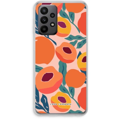 Afbeelding van Case Company® hoesje geschikt voor Samsung Galaxy A23 Perzik Soft Cover Telefoonhoesje Bescherming aan alle Kanten en Schermrand