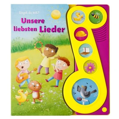 Afbeelding van Unsere liebsten Lieder Liederbuch mit Sound Pappbilderbuch 6 Melodien
