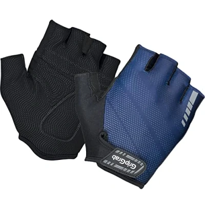 Afbeelding van GripGrab Rouleur Padded Korte Vinger Zomer Fietshandschoenen Navy Blauw Unisex Maat S