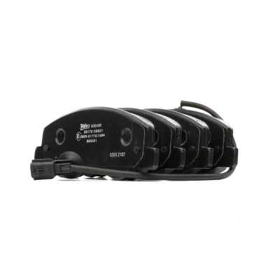 Afbeelding van VALEO 302436 Remblokkenset Achteras Incl. slijtage waarschuwingscontact Met anti kreukplaat RENAULT: MASTER 3 Kasten, 3, OPEL: Movano B Van