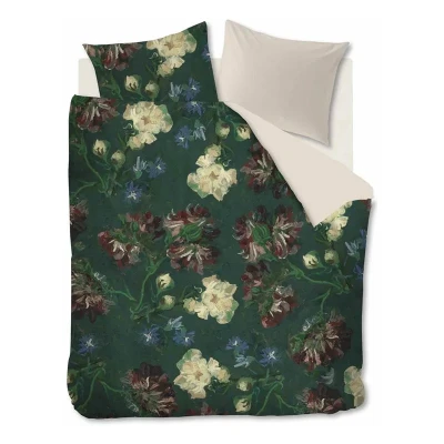 Afbeelding van Beddinghouse x Van Gogh Museum Peonies dekbedovertrek Lits Jumeaux 240x200/220 Groen