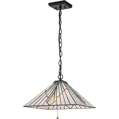 Afbeelding van Elstead Lighting Tifanny LED Pendelarmatuur Alderley 2X E27 Max 60W Dimbaar Vintage Bronze