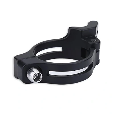 Afbeelding van derailleurklem, legeringsrem op de voorste derailleuradapter, 31,8/34,9 mm, zwart (31,8 mm)