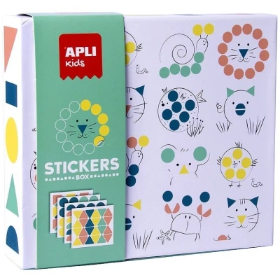 Afbeelding van APLI Kids Stickerspel geometrische dieren