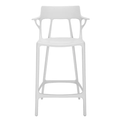 Afbeelding van Kartell A.I. Stool Recycled H65 Wit Pot Interieur