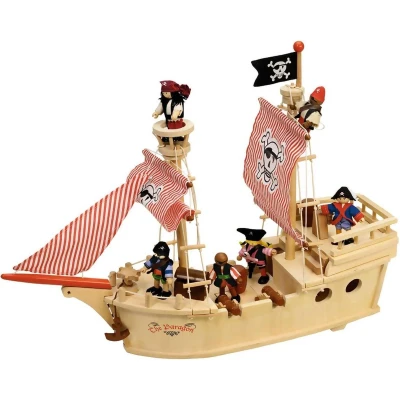 Afbeelding van Houten piratenschip Green Toys